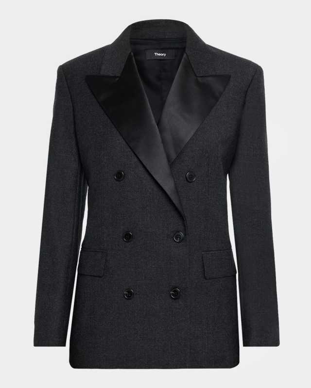 Double-Breasted Tuxedo Jacket